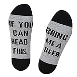 VOGRACE Unisex Cotton Socks IF YOU CAN READ THIS BRING ME A BEER Socks