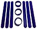 TheAwristocrat 9 Dark Navy Blue Silicone Slap Bracelets - Soft & Safe for Kids Boys & Girls Party Favors - Durable