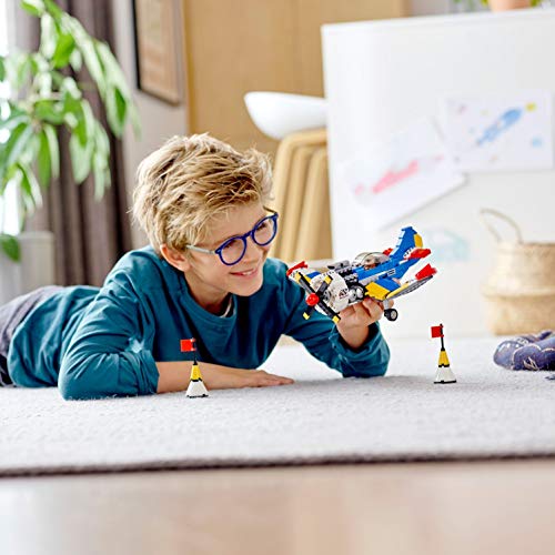 LEGO 31094 Creator Rennflugzeug, Hubschrauber oder Düsenjäger, 3-in-1 Bauset, Flugzeugsspielset mit Piloten-Minifigur, Spielzeuge für Kinder ab 7 Jahren – Bild 7