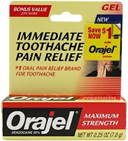 Product Of Orajel, Maximum Toothache Pain Relief Gel Cherry, Count 1 - Toothache &amp; Mouth Remedy / Grab Varieties &amp; Flavors