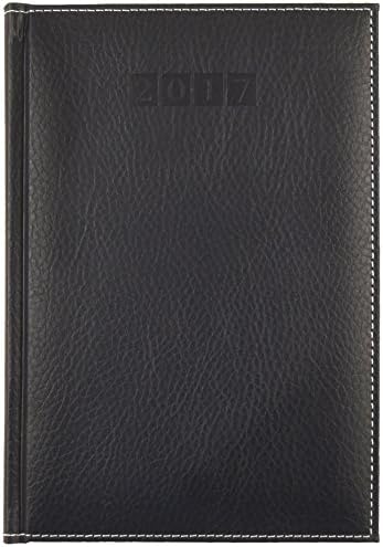 2017 DAILY DIARY (DIARY LEATHER SKIN MIDNIGHT)