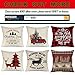 AENEY Farmhouse Christmas Pillow Cover 18x18 inch for Christmas Decor Christmas Tree Truck Throw Pillow Christmas Decorations Throw Pillow Cover