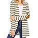 Mose Cardigans For Women Women Oversized Casual Autumn Long Sleeve Striped Patchwork Cardigans Coat