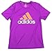 Adidas Big Girls Youth Short Sleeve Climalite Adidas Logo Tee, Color Variations