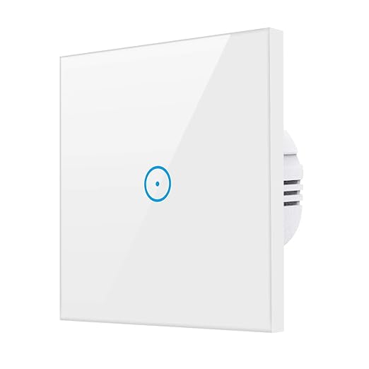 Alexa Wifi Lichtschalter, Smart Lichtschalter für Alexa und Smartphone,gehärtetes Glas Touchscreen-schalter, Timing-Funktion,