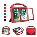 BMOUO Kids Case for New iPad 9.7 2018/2017 - Built-in Screen Protector Shockproof Light Weight Handle Convertible Stand Case Cover for Apple iPad 9.7 Inch 2018 (6th Generation) / 2017 (5th Gen) - Red primary