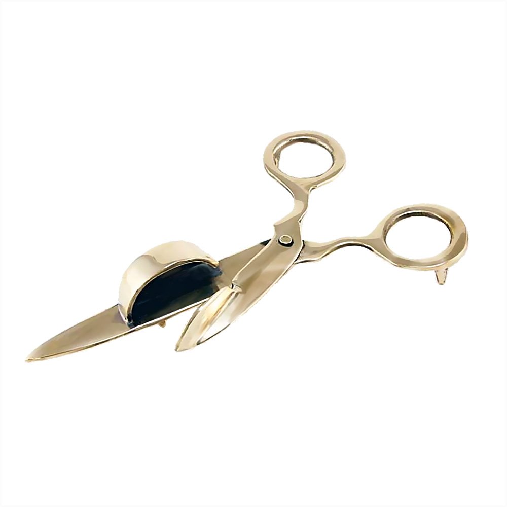NKlaus wick scissors tailor wick snuffers candle snuffers light cleaning scissors brass scissors length 15cm 2699