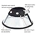 FOREYY Recovery Pet Cone E-Collar for Cats and Small Dogs - Elizabethan Collar with Breathable Soft Edge, Plastic Snap Closure and Stainless Steel D Ring (Black, M)