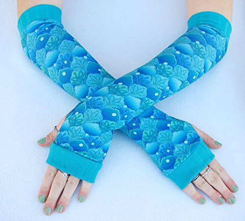 Little Mermaid Scales Adult Arm Warmers gloves