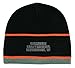Harley-Davidson Men's H-D Script Striped Knitted Beanie Cap, Black KNCUS027030