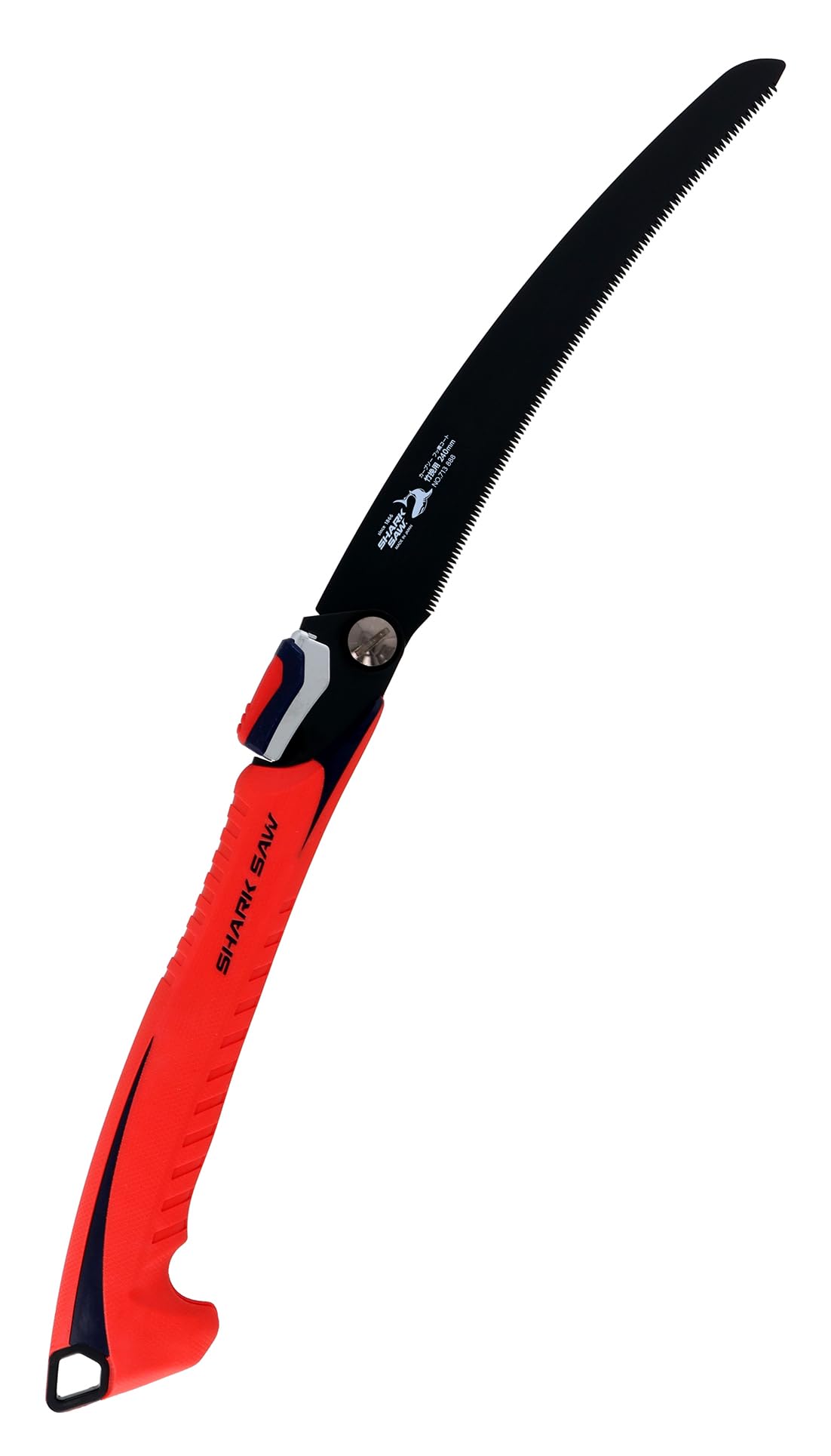 高儀(Takagi) シャークソー 替刃式 折込 竹伐採 カーブソー フッ素 竹挽用 240mm 日本製 のこぎり ノコギリ 鋸 折込のこぎり 片刃 園芸 竹 伐採 細工 速く切れる 防ヤニ 永切 カラビナ 取り付け可能商品画像