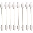 Baby Cotton Swabs, Organic Fragrance and Chlorine-Free Kids Safety Swabs, 100% Biodegradable Gentle Baby Qtips, Hypoallergenic Children Cotton Buds|4 Packs of 55 Swabs (220 Total)