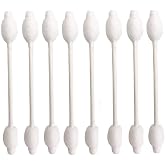 Baby Cotton Swabs, Organic Fragrance and Chlorine-Free Kids Safety Swabs, 100% Biodegradable Gentle Baby Qtips, Hypoallergenic Children Cotton Buds|4 Packs of 55 Swabs (220 Total)