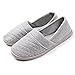 ChicNChic Women Comfort Cotton Soft Sole Indoor Slippers Anti-Slip House Shoes Grey 9 B(M) US