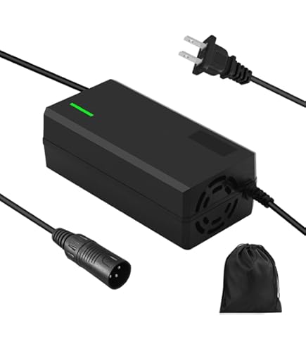 QKDIM 54.6V 3A Charger With 6-in-1 Plug For 48V Lithium