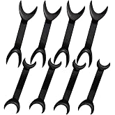 8 Pack Black T-Shape Intraoral Cheek Lip Retractor, 4 Large Size+4 Small Size Double Head Mouth Opener for Teeth Whitening Retractor, Dental Orthodontic Oral Care Tool