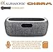 Alphasonik Charm Wireless Bluetooth Portable Speaker with Digital LED Alarm Clock, Auto and Manual Dimmer, FM Radio, HD Sound and Bass, Micro USB, Auxilliary 3.5mm, SD Card, for iPhone and Samsung