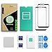 OnePlus 5T Screen Protector - [2 PACK] ICHECKEY [Full Adhesive] [2.5D Full Coverage ] Tempered Glass Screen Cover Shield for OnePlus5T - Black