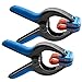 Rockler Large Spring Clamps (Pair) – Easy Squeeze Woodworking Bandy Clamps for Thinner Stock & Delicate Moldings – One-Handed Operation Large Clamps – Easy to Grip Nylon Hand Clamps w/Fiberglass