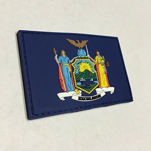 American Sheepdog New York State Flag PVC Patch - Full Color