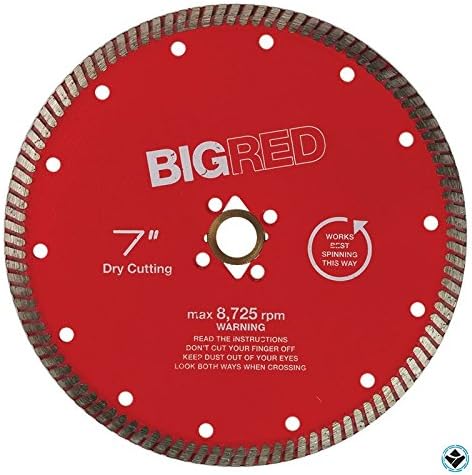 Turbo Rim Diamond Blade for Natural Stones, Travertine, Limestone, Marble, Granite / Para cortar Piedras Naturales (7" Diameter-Arbor 5/8"-7/8"-DKO)