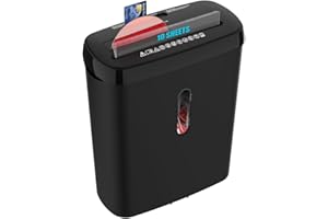 Home Office Paper Shredder,Woolsche 10-Sheet Strip Cut with 3.17-Gallon Basket,P-2 Security Level,CD & Credit Card Shredder,Durable & Fast - Jam Proof System - ETL Certified