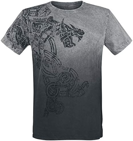 Outer Vision Dragon Tattoo T-Shirt Grey