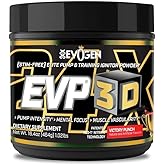 Evogen EVP 3D - Stim Free Pre Workout Powder for Men & Women | Sugar Free Non Stim Preworkout with Beta Alanine and Creatine for Energy & Pump | Victory Punch | 40 Servings