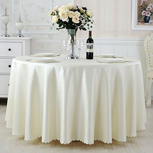 Hotel Tablecloth Roundtable/ Restaurants Round Tablecloth/Fabric Dining Room Table Cloth-D 140x200cm(55x79inch)