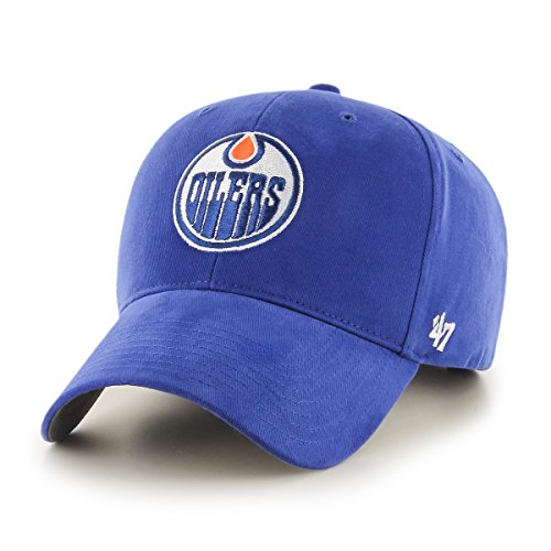 NHL Edmonton Oilers Youth Basic MVP Adjustable Hat, One Size, Royal