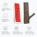 Decorative Wood Adhesive Hooks, Creative Vintage Wall Hooks, Key Holder, Strong Suction Hooks (Middle)