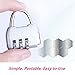 3-Digit Combination Lock of Zinc Alloy, The Small Safe Combination Padlock for Suitcases, Luggage , Briefcases, Computer Bags, Schoolbags, Backpacks, Locker, Drawers, Toolkit and Cabinets, Pack of 3