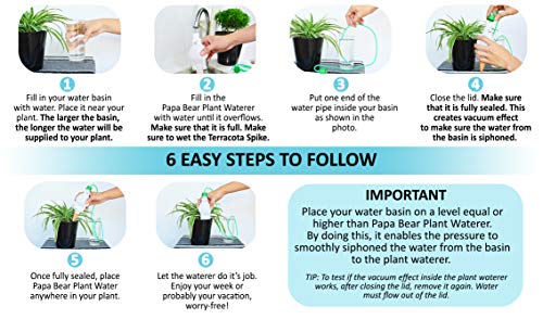 Vacation Plant Watering Devices For Self Watering Plants With Extra Hose For Additional Water Source Indoor Outdoor Plant Water Funnel Dripper 2 Ways To Use With Or Without Hose 3 Pieces Pricepulse