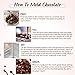 Jeteven 3D Pyramid Thickened Clear Polycarbonate Chocolate Mold Jelly Candy Making Mold 21-Piece Tray