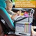 Innokids Kids Travel Tray Children Car Seat Activity Snack and Play Desk with Detachable Organizers for Car Plane and Baby Stroller (Gray)