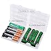 KEEPOW 12 Pcs AA/AAA Battery Storage Case Holder Box, Clear Color
