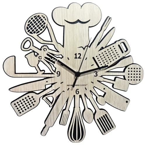 Instant Karma Clocks | Cuisine ➤ Horloge Murale pour Chef | Cuisinier | Restaurant | Cuisines