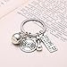 Sports Party Favor Keychains Fitness Gym Keyring with Quotes Dumbbell and Kettlebell Engraved Strong is Beautiful Pendant Keychain