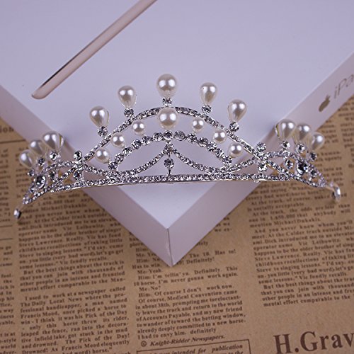 image for OLIJU Hair Clip Dish Made Accessories Caught Crown Diamond Bow Gripper