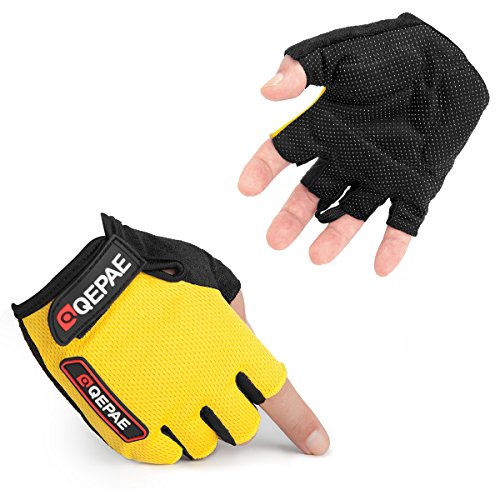 Yygift anti-slip cycling gloves short half finger breathable ridi…