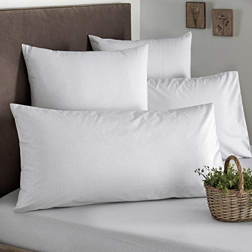 Stanley Hamilton Hisar Cottage Collection Plaid Design Pillowcase, 300 Thread Count 100% Egyptian Quality Cotton Available in (Standard/Square/King Size)