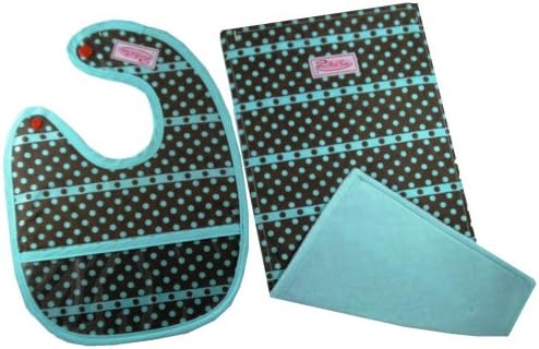 2 Red Hens Egg Drop Soup Bib and Burp Set