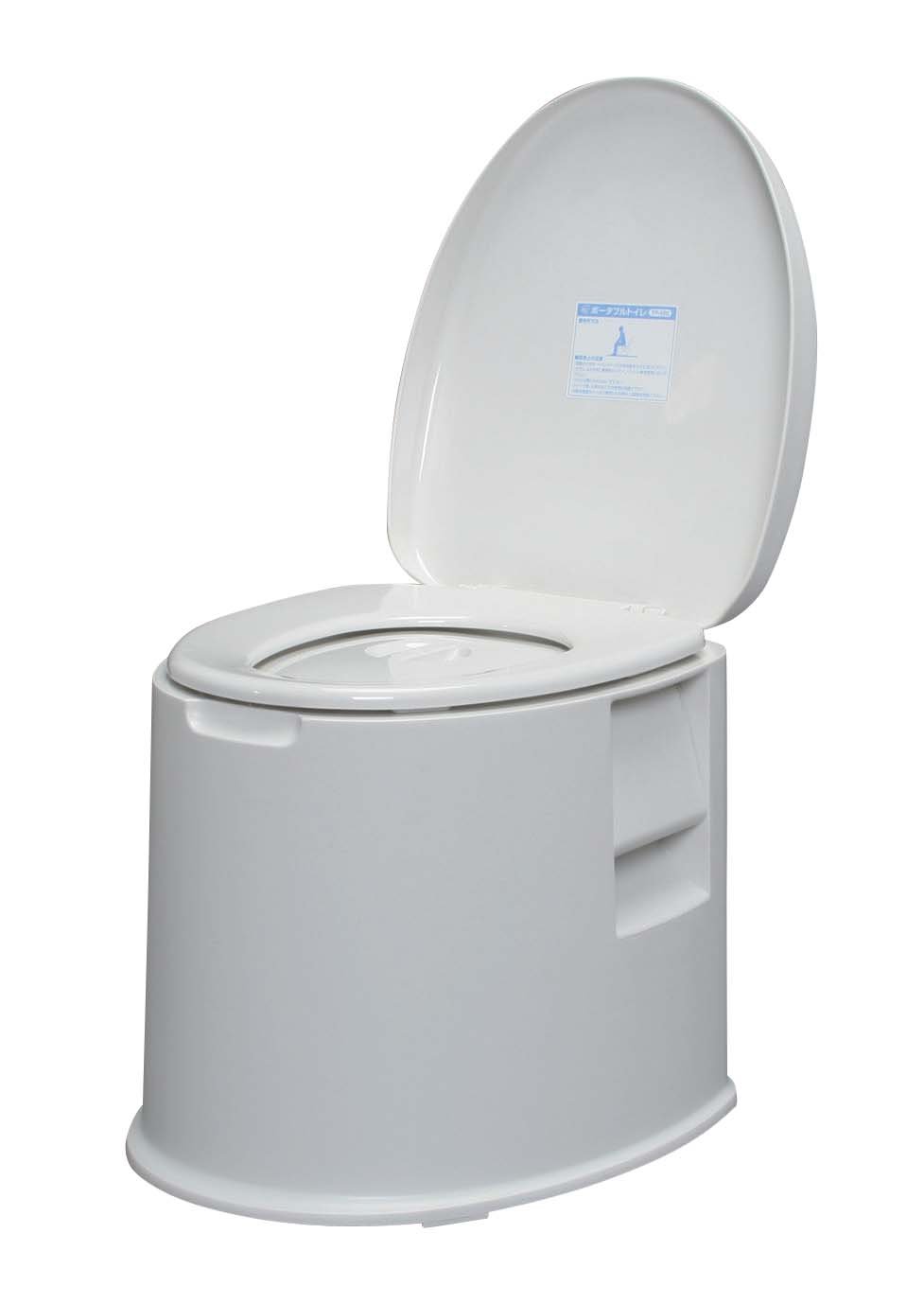 【アイリスオーヤマ】 簡易トイレ ポータブルトイレ 抗菌加工 トイレットペーパーホルダー付き 簡易便座 防災グッズ 非常用 トイレ 介護用品 TP-420V ホワイト商品画像