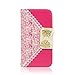 Lookatool for Samsung Galaxy S4 i9500 Hot Pink Cute Flip Wallet Leather Case Cover for Samsung Galaxy S4 i9500