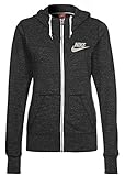 Nike Women's Gym Vintage Full-Zip Hoodie Jacket, Black/Sail,(Black/Sail, Medium)