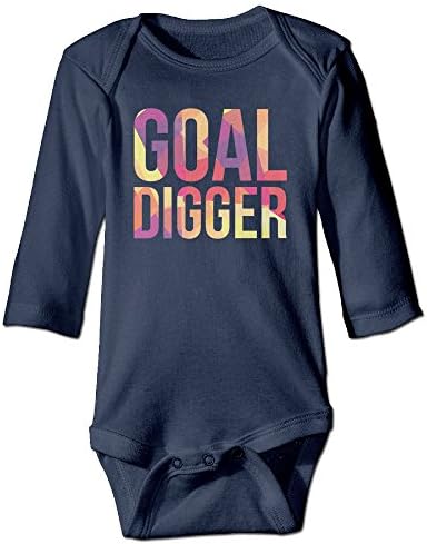 Goal Digger Long Sleeve Baby Onesies Boys Girls Infant Baby Clothes Soft 24 Months