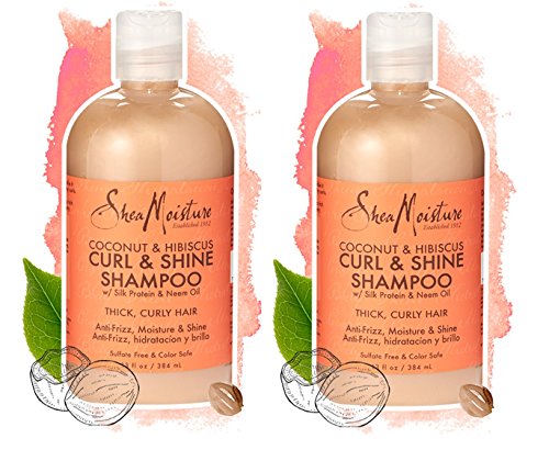 Sheamoisture coconut and hibiscus curl & shine shampoo (pack …