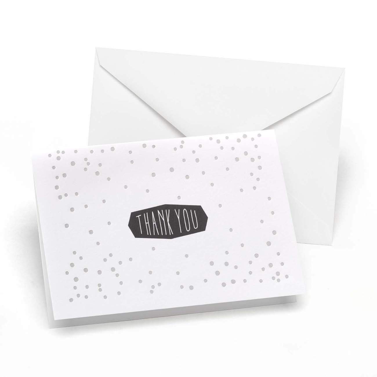 Hortense B. Hewitt Foil Embellished Thank You Note Cards, 4.8