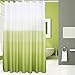 Popeven Fabric Shower Curtain Green Polka Dot Decorative Shower Curtains for Bathroom Waterproof Mildewproof Polyester Curtain Set Hooks 72x72 Inch