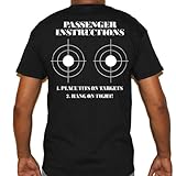Biker Life USA Men's Place Tits Here Passenger Instructions Short Sleeve Tee